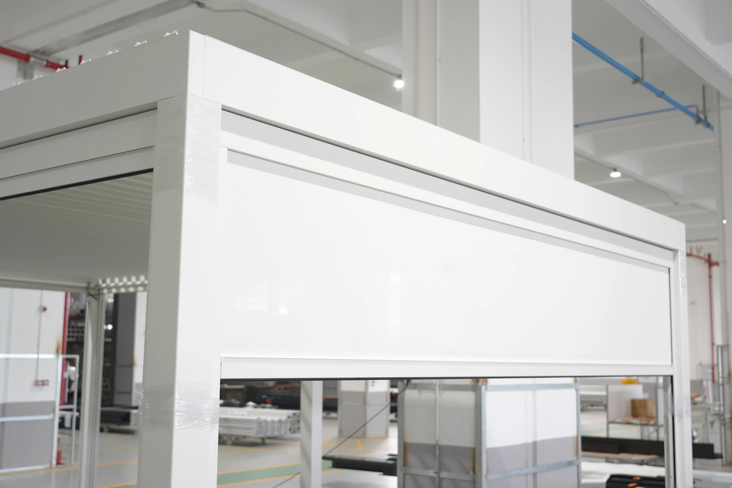 Guided roller screens