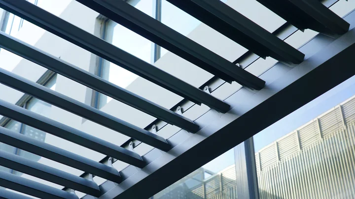 Open louvers