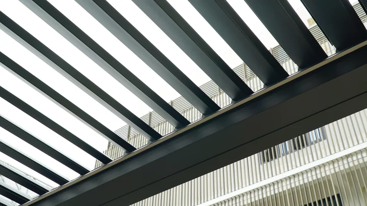 Open louvers