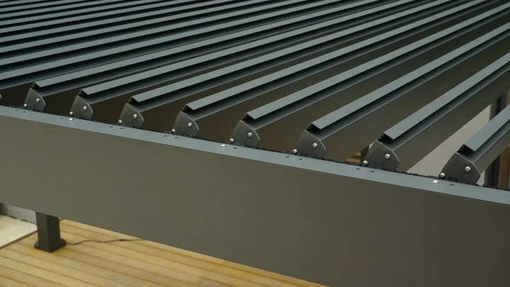 Open louvers