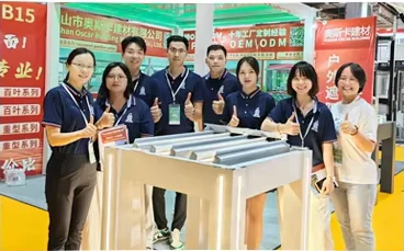 A group beside the roof display
