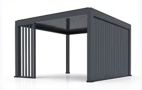 Slatted side panels